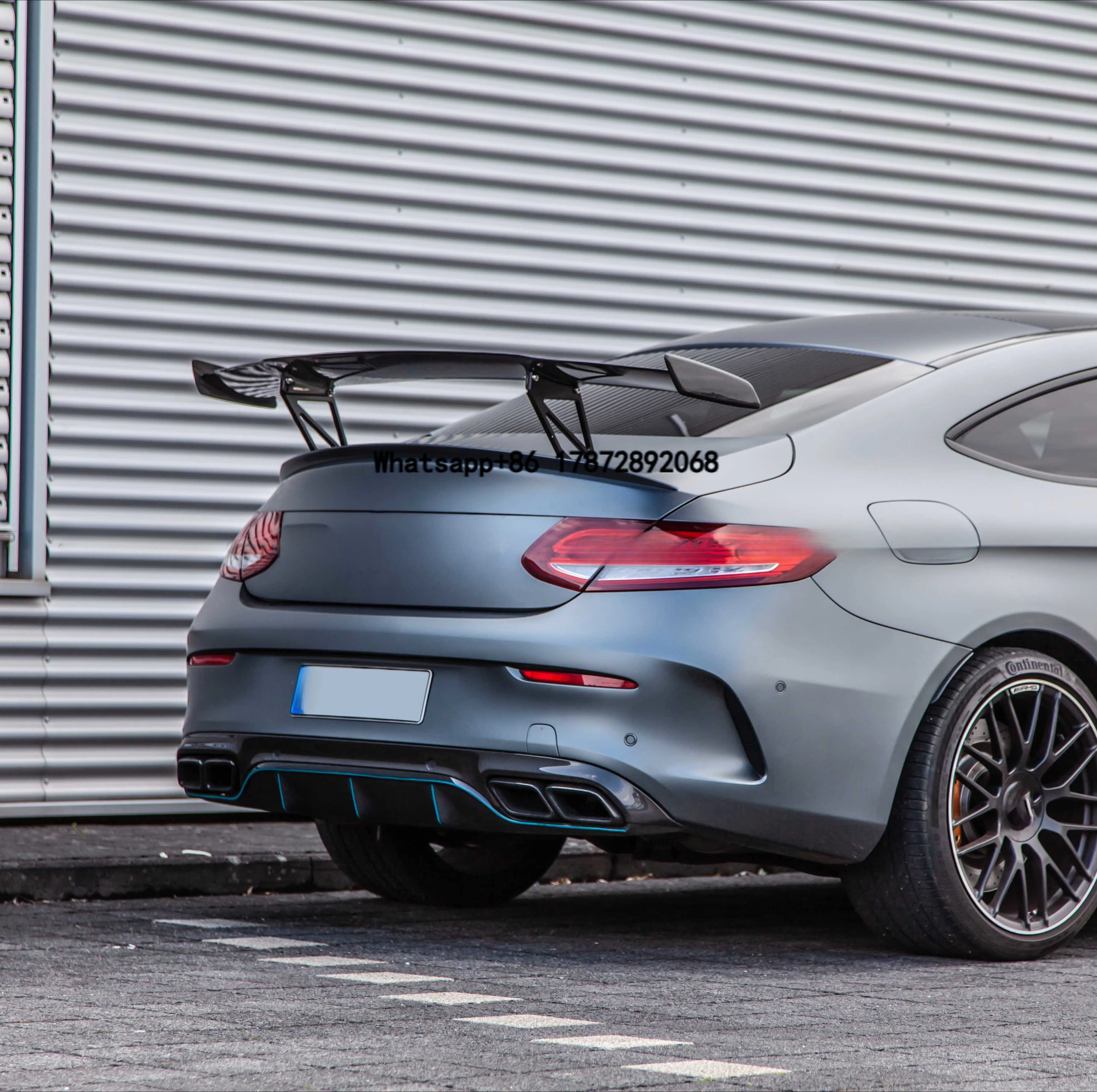 

PD Style Rear Trunk Spoiler Wing Fiberglass Boot Lip Ducktail for C Class W205 C63 C43 Coupe Sedan