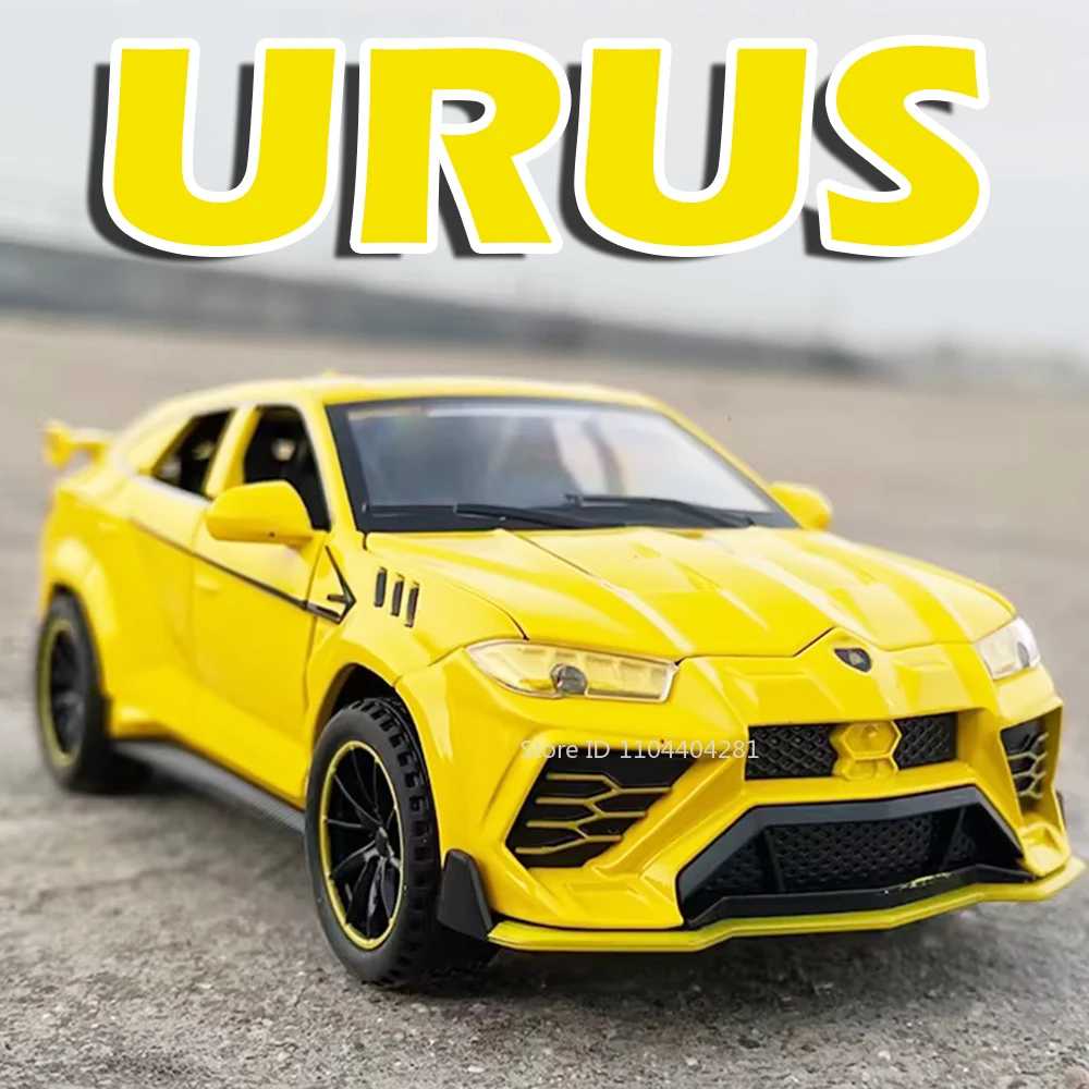 Scala 1:32 URUS SIAN Modello Giocattoli Pressofuso in lega Auto con luce sonora Tirare indietro Pneumatici in gomma Veicoli in metallo Raccolta Hobby Regalo