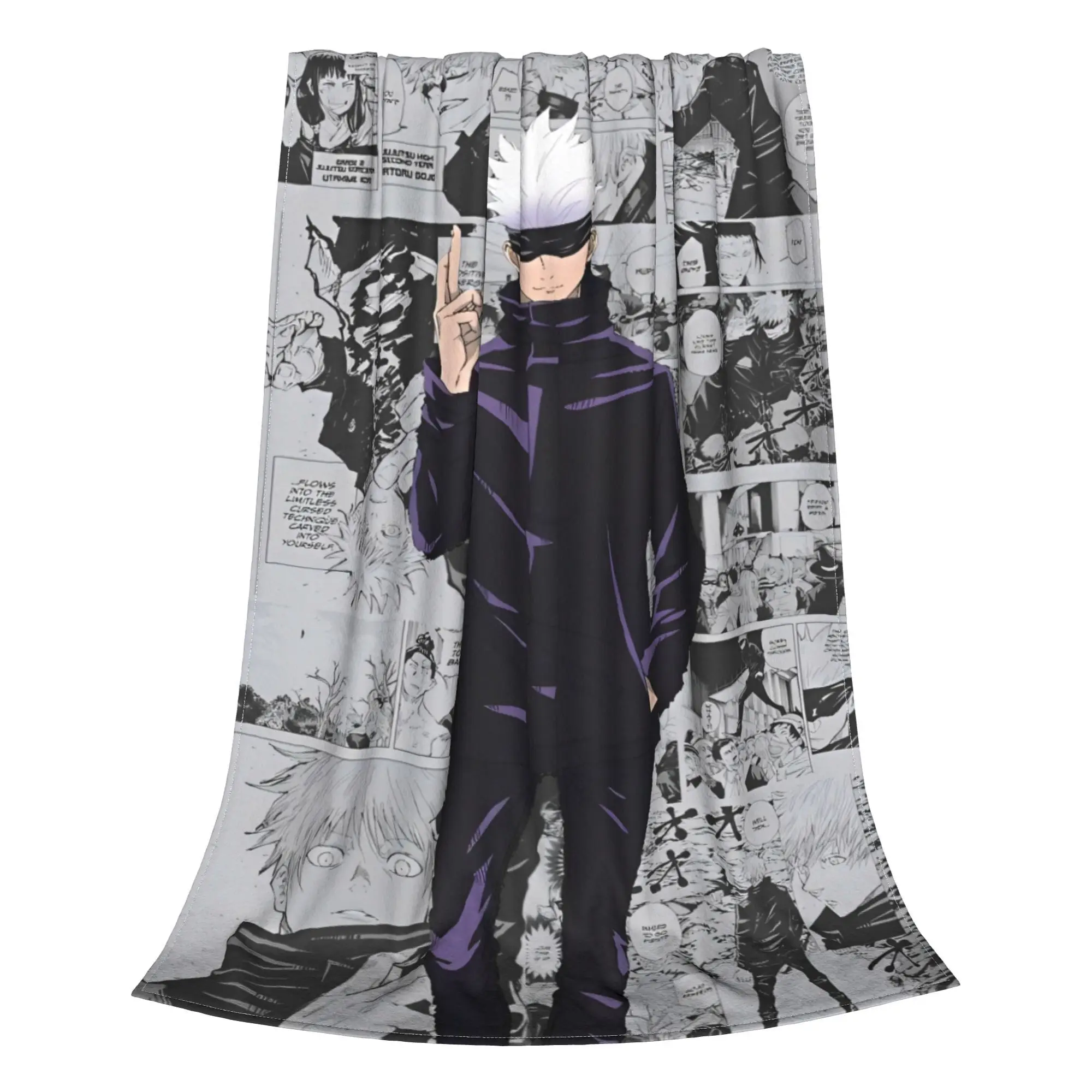 Gojo Satoro Jujutsu Kaisen Stuff Blankets Super Soft Fleece  Throw Blanket Cozy Bedspread