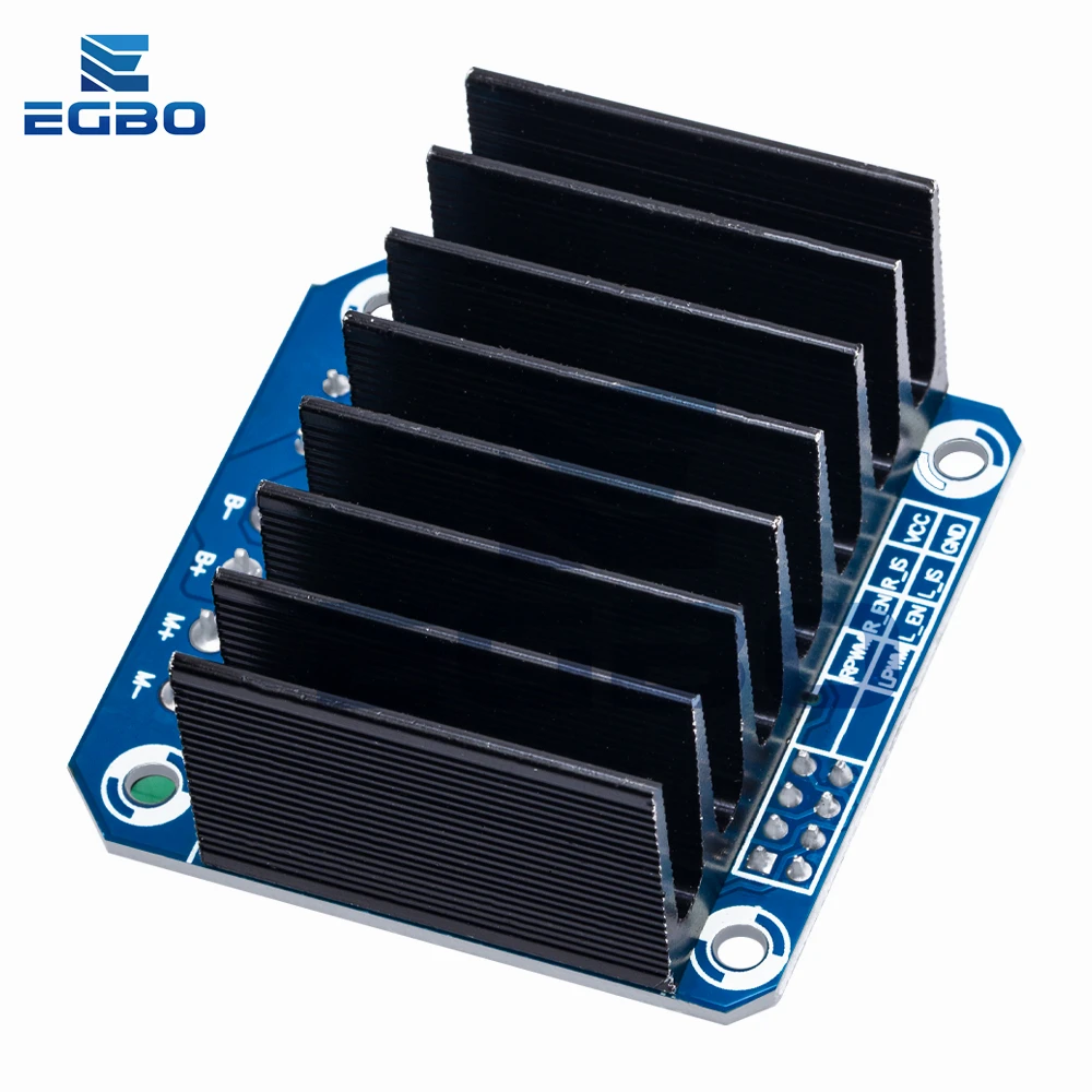 EGBO H-Bridge High-Power Motor Driver Module, DIY Smart Car Current Diagnostic for Arduino, Double BTS7960, 43A, 1Pc