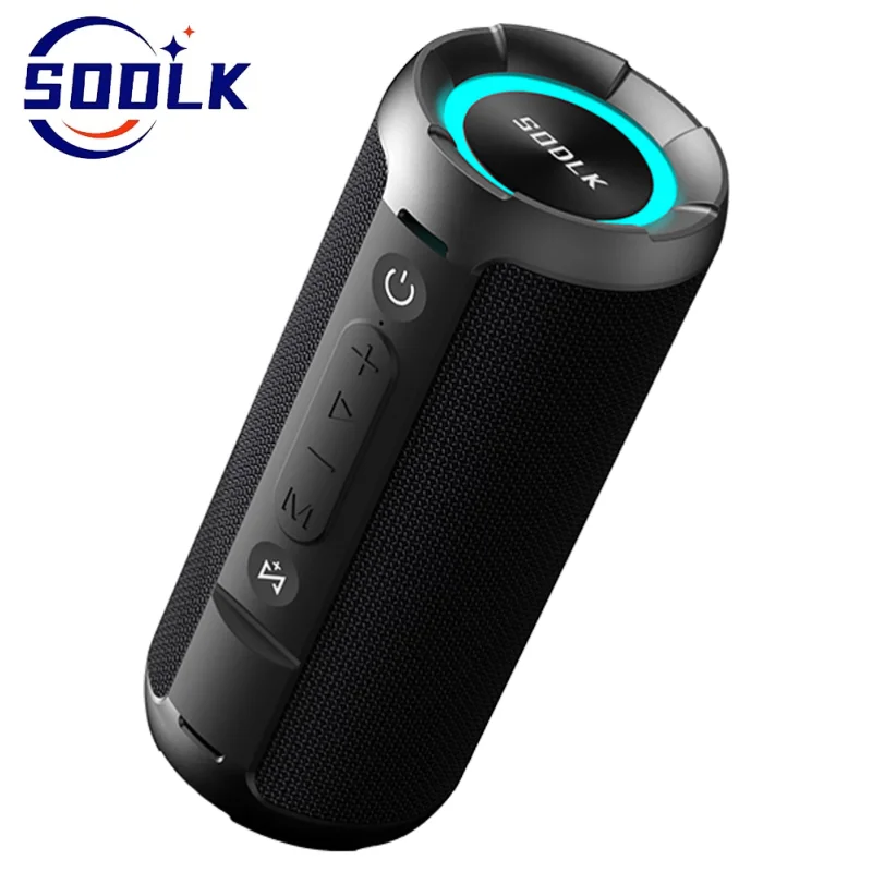 SODLK T21 2023 Latest 60W Outdoor Wireless Bluetooth Speakers IPX7 Waterproof Mini Subwoofer Portable Bicycle Riding Soundbox