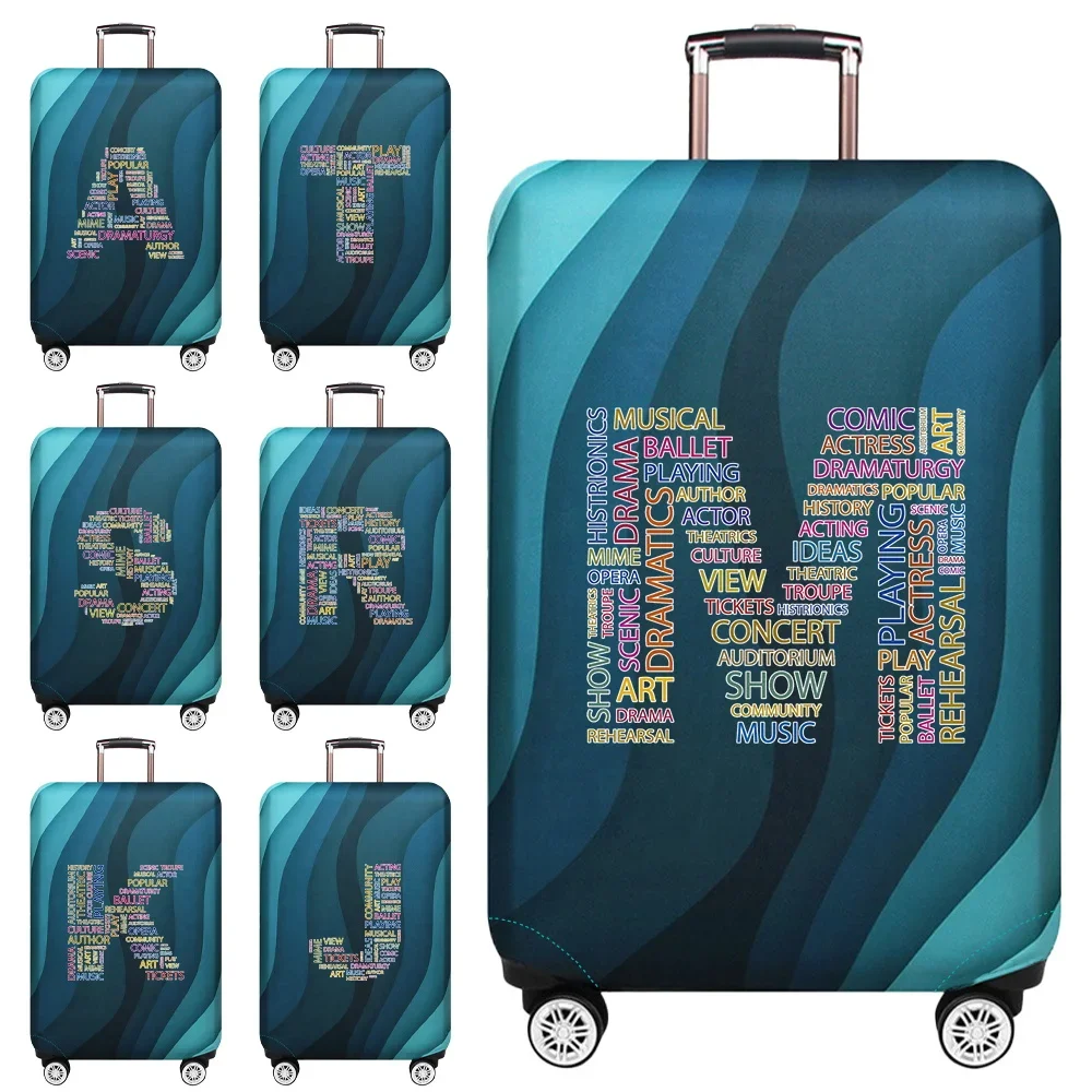 Luggage Protective Cover Dust Cover Anti-Scratch Portable Suitcase Trunk Holders Case Travel Accessories Text Letter Printing