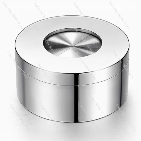Original walnut wood stainless steel high-end creative personalized trendy ashtray with cover to prevent ash from flying, men's