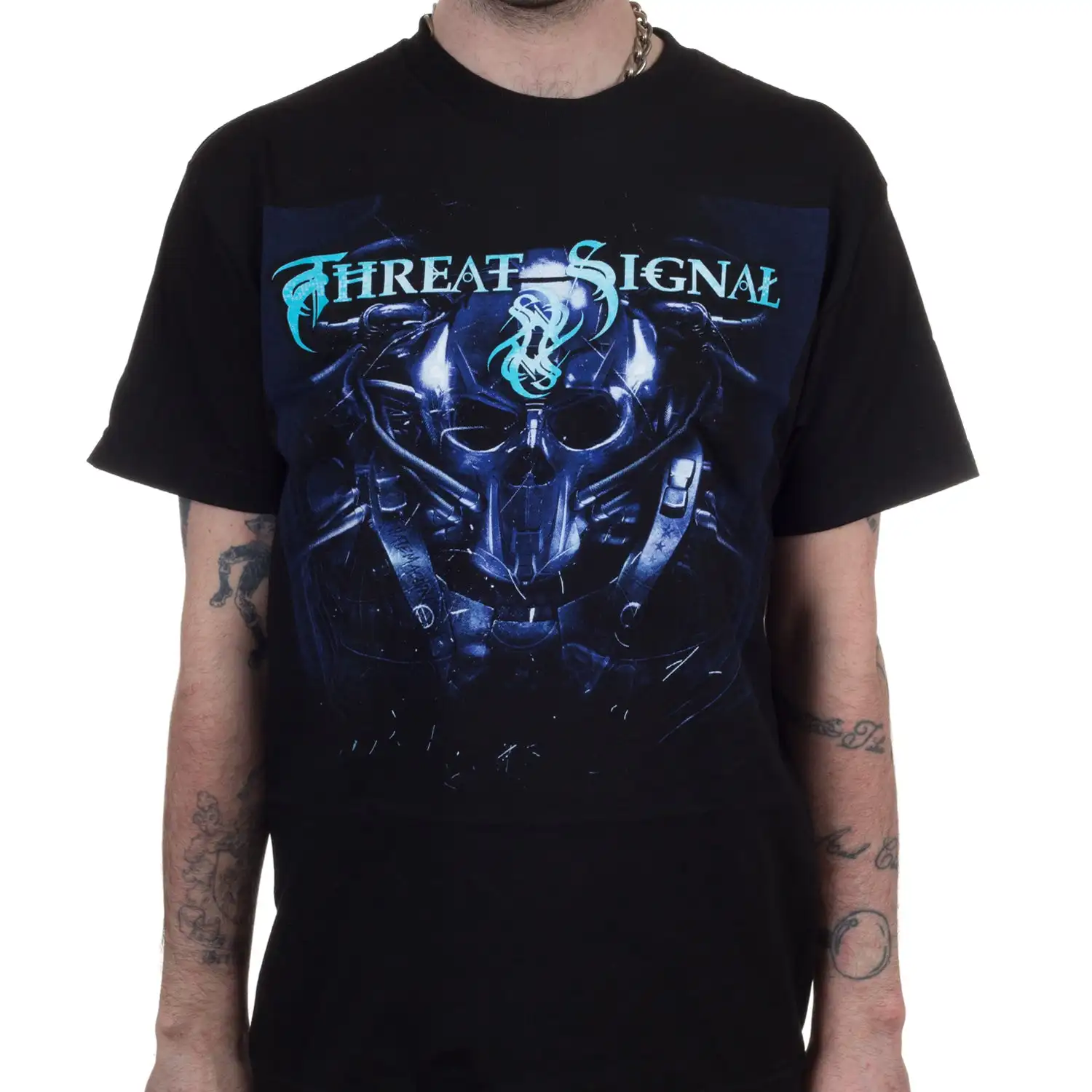 Threat Signal Machine Band T-Shirt, 100 % Baumwolle, Grafik-T-Shirt für Herren und Damen, Sommer-Streetwear-Top