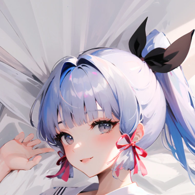 

Dakimakura Anime Pillow Case Kamisato Ayaka Double-sided Print Of Life-size Body Pillowcase Gifts