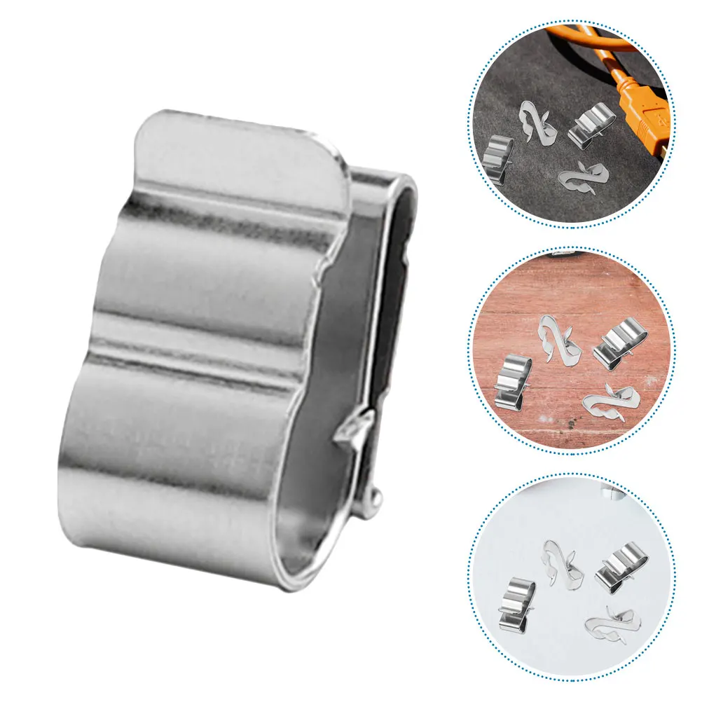 

20 шт. Пряжка Фотоэлектрический зажим Зажимы для кабеля солнечного модуля из нержавеющей стали 304