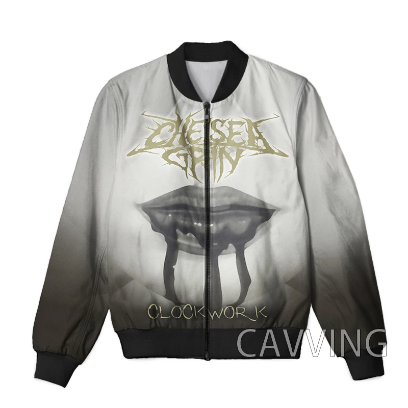 New Fashion Women/Men's 3D Print  Chelsea Grin  Rock  Zipper Bomber Jackets Men Overcoat Mens Coat Zip Up Jackets  J02 - view 4