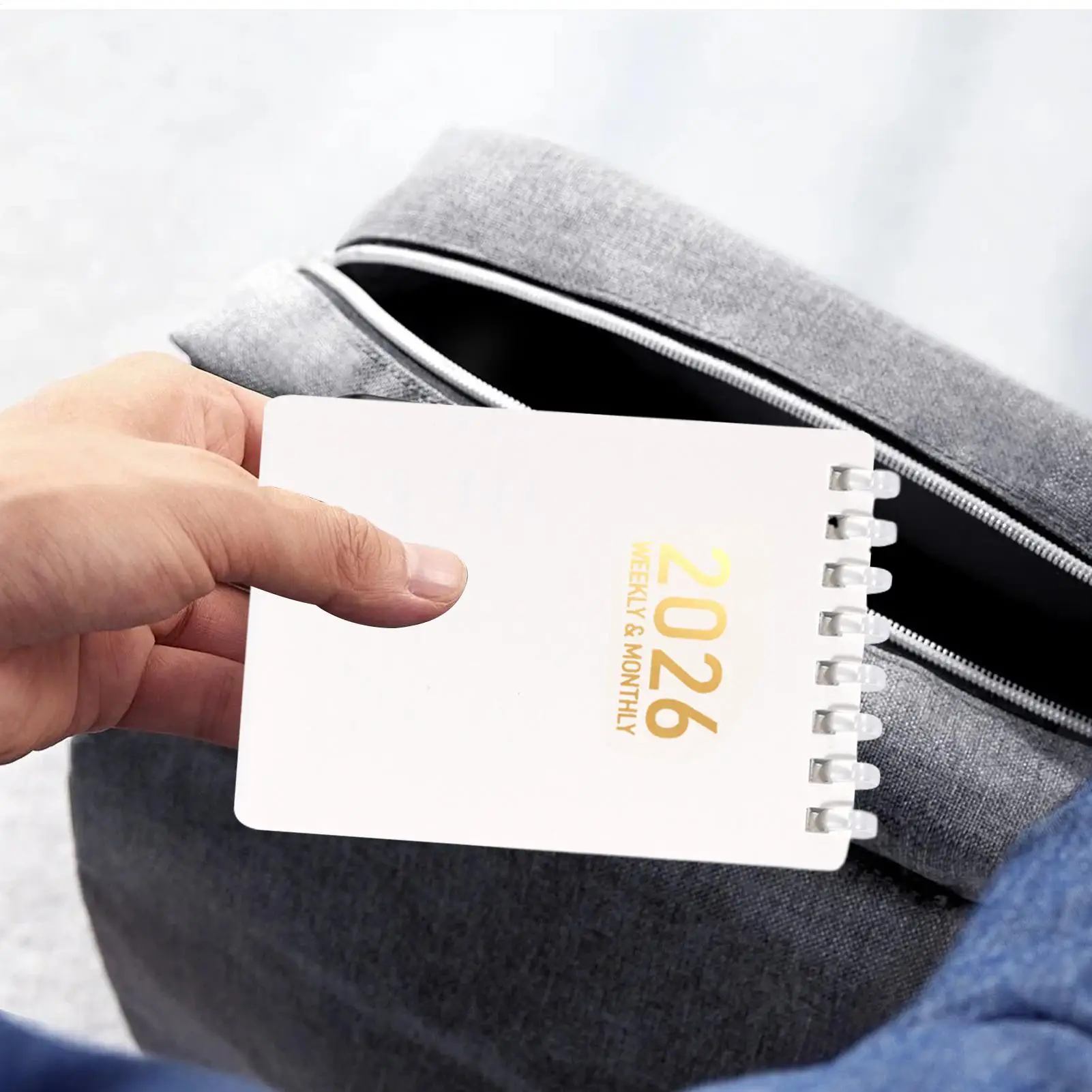 데일리 플래너 노트 2026 링 노트 스케치 교실 간호 대학 연구 법률 작업을위한 A7 포켓 크기 워크북