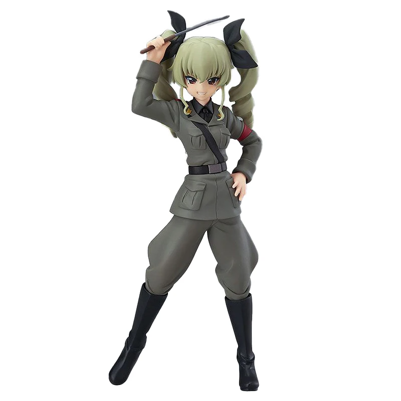 

In Stock Original Max Factory FigFIX Figma 005 ANCHOVY GIRLS Und PANZER Female Soldier Action Models Art Collections Toy Gifts