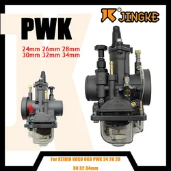 For KEIHIN KOSO OKO PWK 24 26 28 30 32 34mm Grey Bowl 2T 4T Scooter ATV Dirt Bike Universal Racing Carburetor With Power Jet