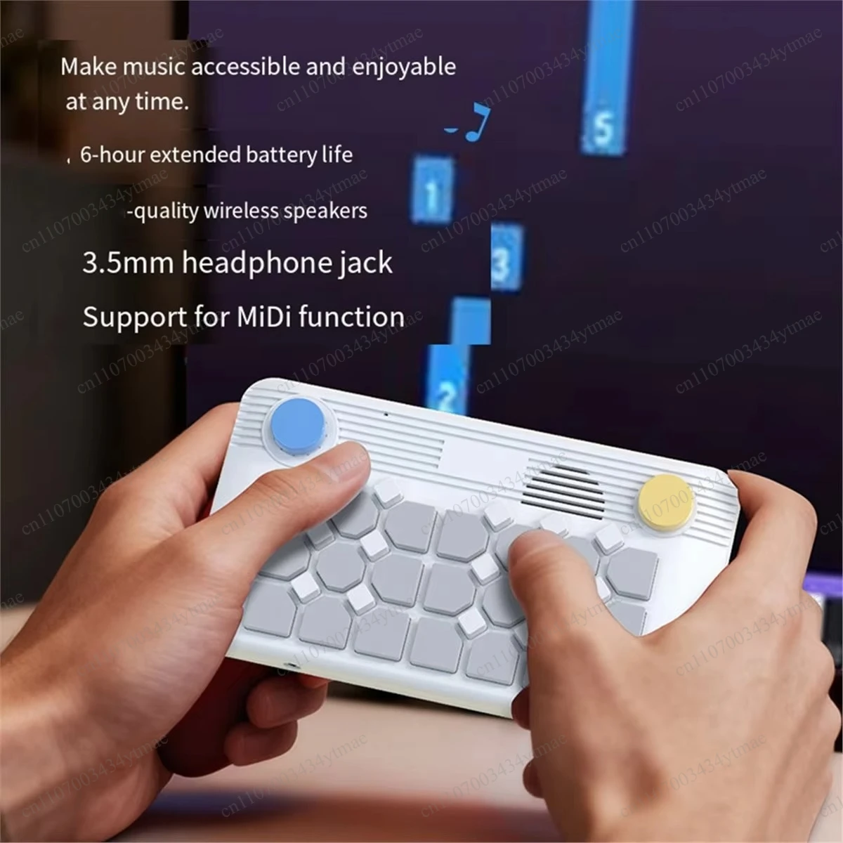 2026 New Pocket Music Keyboard Portable MIDI Electronic Piano Synthesizer for Beginners Kids Adults Music Learning Gift