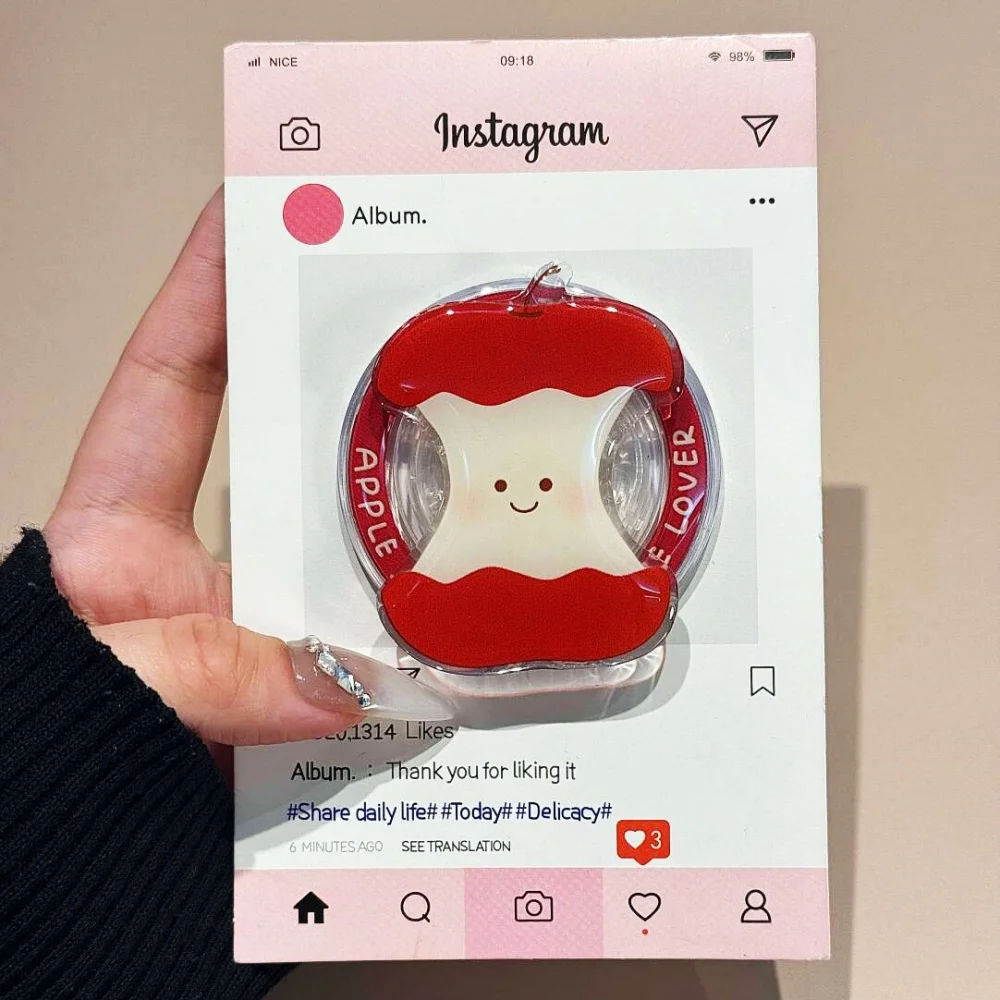 

Korean Cute Apple For Magsafe cellphone grip Magnetic Phone Griptok Grip Tok Stand For iPhone Accessories Magnetic Holder