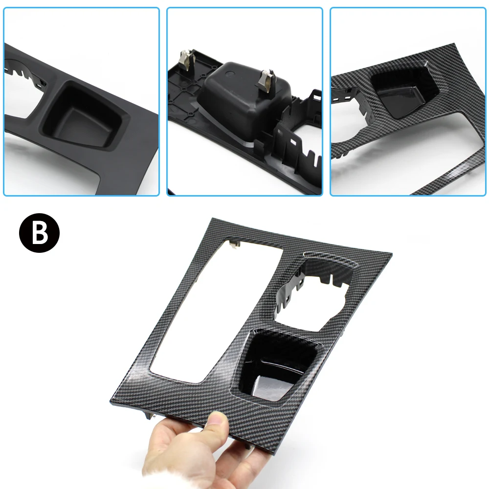 LHD Car Center Console Gear Shifter Trim Cover Panel For BMW For BMW X5 X6 E70 E71 E72 2007-2009 51166954947,51169164485