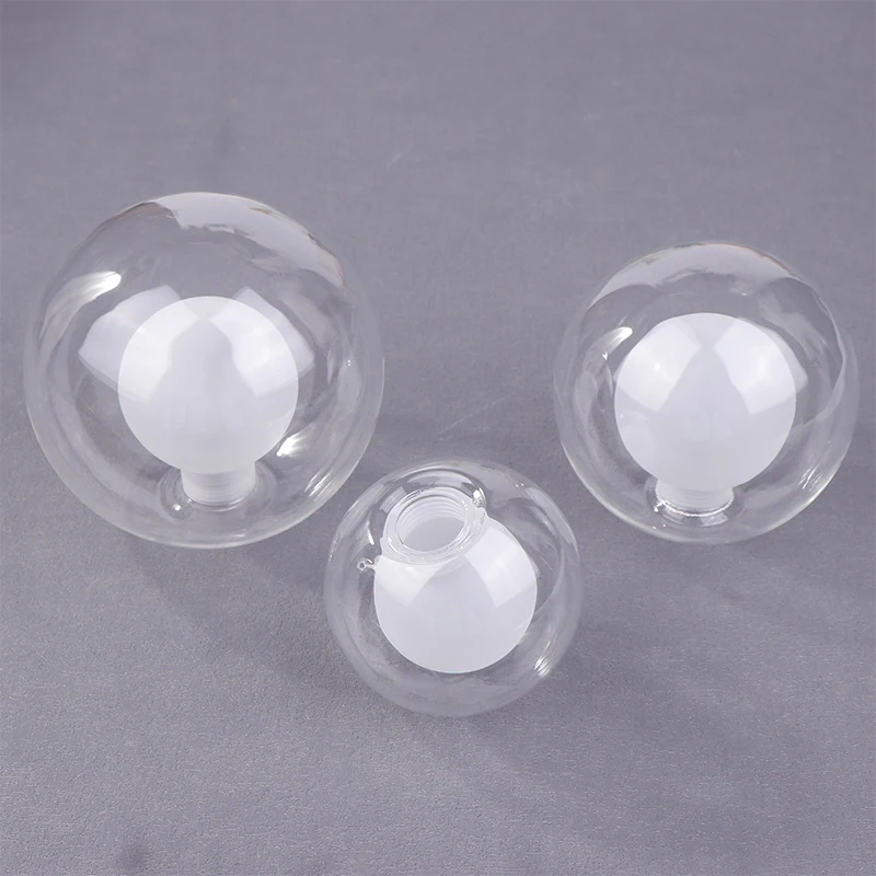 

Ball In Ball G9 Globe Glass Shade Replacement Clear White D80mm D100mm D120mm Fitter Opening Lampshade G9 Cover