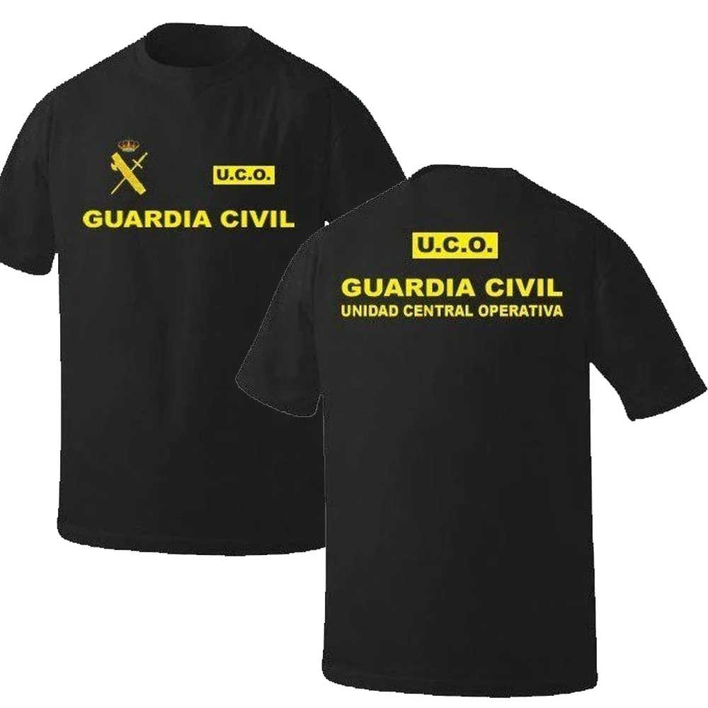 Unidad Central Operativa UCO Spain Civil Guard Men T-shirt Short Sleeve Casual Cotton O-Neck Harajuku T Shirts