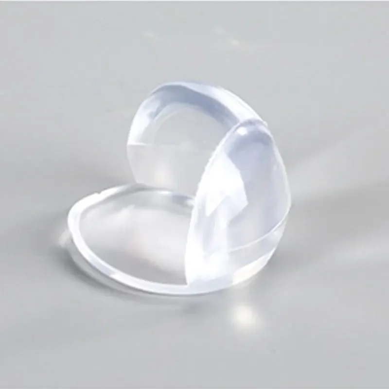 4 個透明小さな安全コーナープロテクターベビーシリコーン安全エッジガード子供衝突防止保護カバー角度パッド