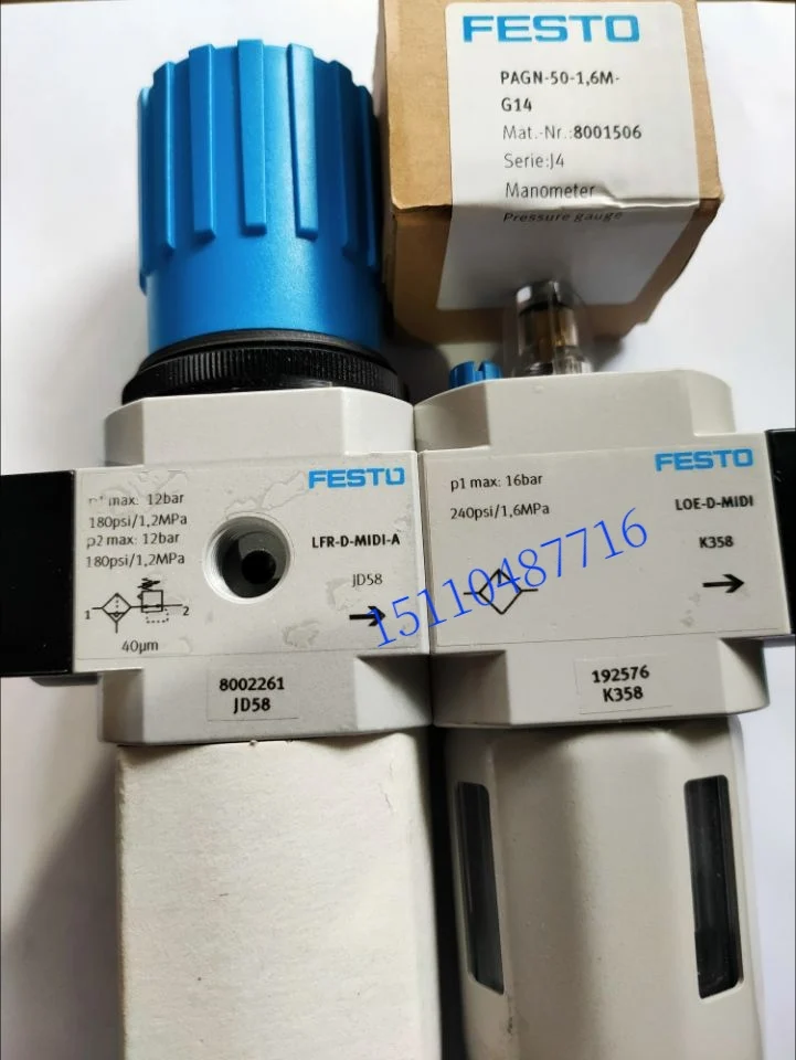 FESTO Festo Filter Pressure Reducing Valve MS6-LFR-1/2-D6-C-R-M-VS-AS-Z526490 In Stock.