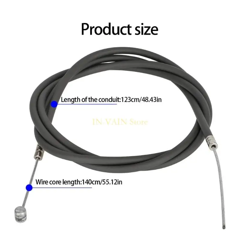 M5TC سكوتر كهربائي خط الفرامل الأمامية عالية الأداء سكوتر صيانة خط استبدال طول 140 سنتيمتر كابل فرامل يد #6