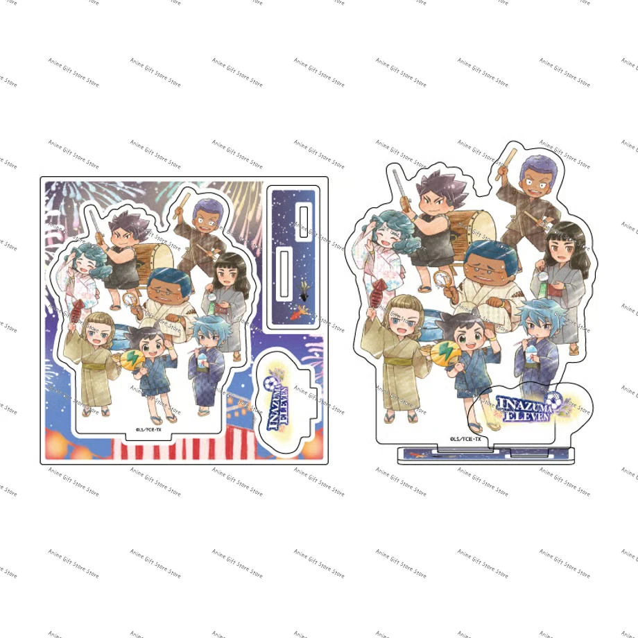 15cm Anime Acrylic Stand Model Inazuma Eleve Bookshelf Decoration Lovely Products High definition images as a gift Keychain