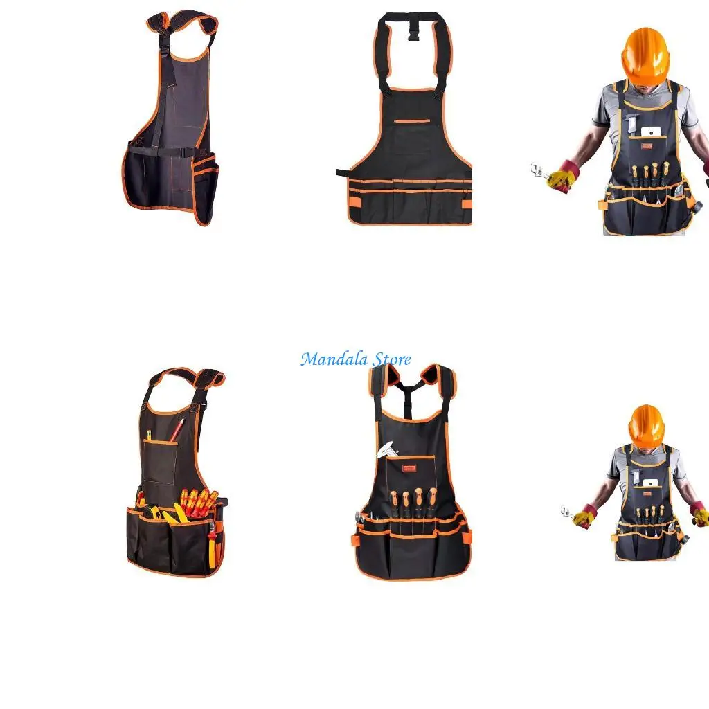 

U2JC Tool Apron, Tools Bag for Woodworking Gardening Machinery Oxford Cloth Tool