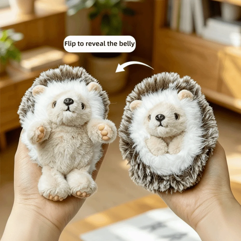 Cute 10/20/30cm Hedgehog/Lamb Handmade Soft Hedgehog Pillow Ball Shape Lifelike Design Hedgehog Pendant Desktop Decor