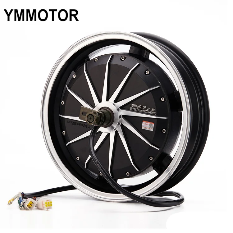 

14 Inch 4000W 72V Bldc Hub Motor Electric Motorcycle Brushless Dc Motors For Sale