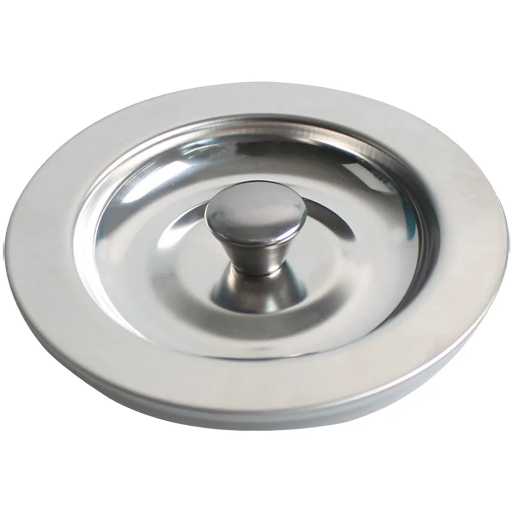 Polished Edge Drain Cover For Safety Stainless Steel Sink Cover Replacement Sink Cover 88mm Sink Drain Cover Water-tight Sealing