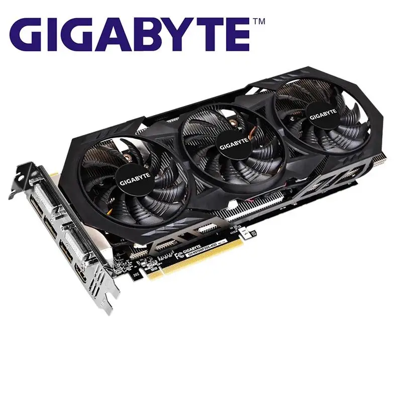 Imagem -02 - Testado Gigabyte Gtx 970 4gb Placas Gráficas Gddr5 256 Bits Gpu Placa de Vídeo para Nvidia Geforce Gtx970 Gtx Hdmi Dvi Cartões Usados 100