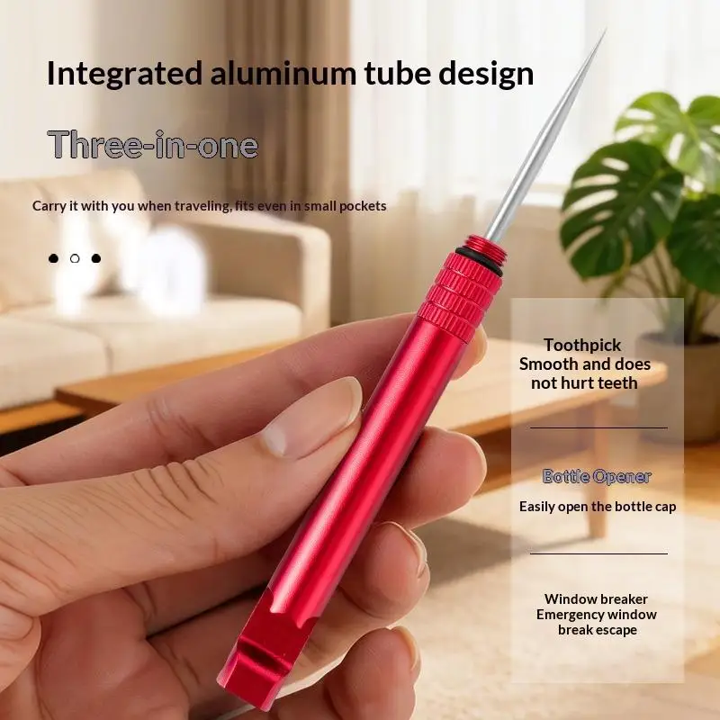 Ear Pick with Toothpick Holder 2 in 1 Travel Size Portable Wax Removal Tool Suitable for Camping