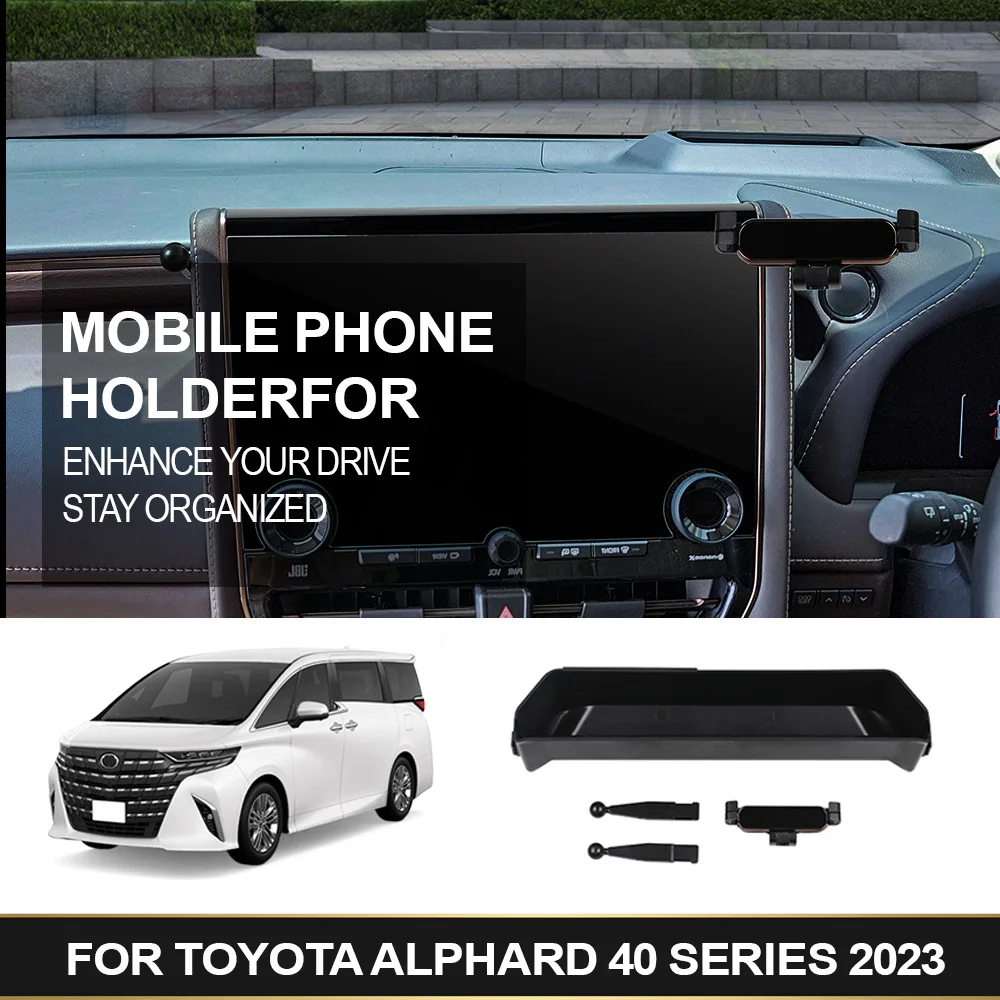 

FOR TOYOTAALPHARDVELLFIRE 40 SERIES 2023 Mobile phone holder screen storage box for right hand drive ﻿