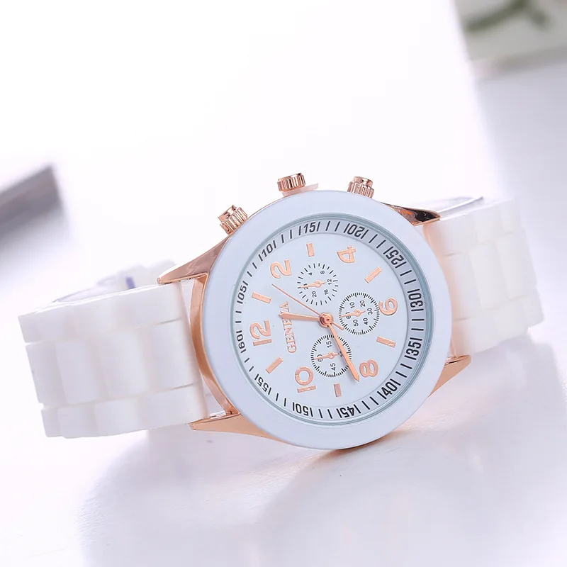 Relógio de Pulso Quartzo Feminino com Pulseira de Silicone, Relógio Feminino, Marca de Luxo, Nova Moda, Relogio Feminino, Zegarki