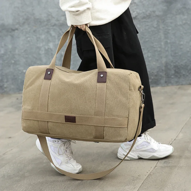 Men Travel  Canvas Handbag Multifunction foldable Bags Carry on Luggage  Men Tote Large Capacity Weekend Duffel Bag Bolsas