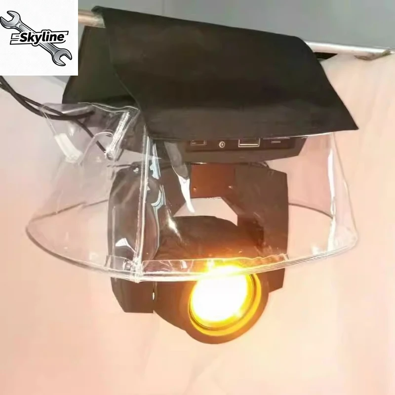 Stage lighting, rain cover, LED light, beam light, rain cover, audio, outdoor moving headlight