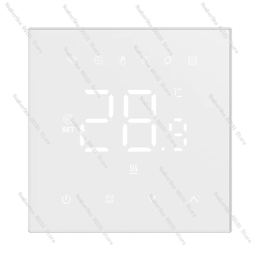 Graffiti wifi/Matter Smart Thermostat Water Floor Heating, Electric Heating, Wall Hanging Boiler Acrylic Panel APP Voice