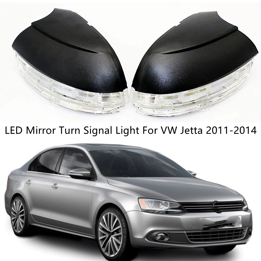 

LED Mirror Light For VW Jetta 6 MK6 2011 2012 2013 2014 Car-Stying Rear Mirror LED Turn Signal Indicator Light Lamp