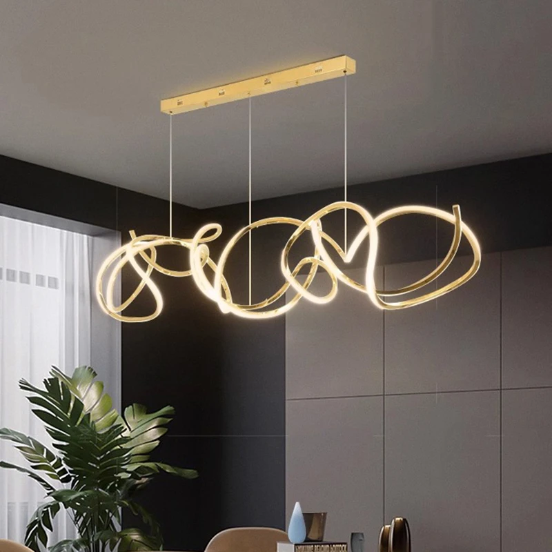 

MZISOSOD Modern LED Pendant Light for Living Room Dining Room Kitchen Bedroom Home Decor Hanging Indoor Lighting Chandelier