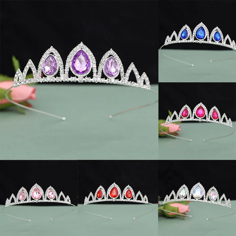 Kids Princess Crystal Tiaras and Crowns Children Girls Headband Bridal Wedding Hair Accessories Jewelry Tiaras