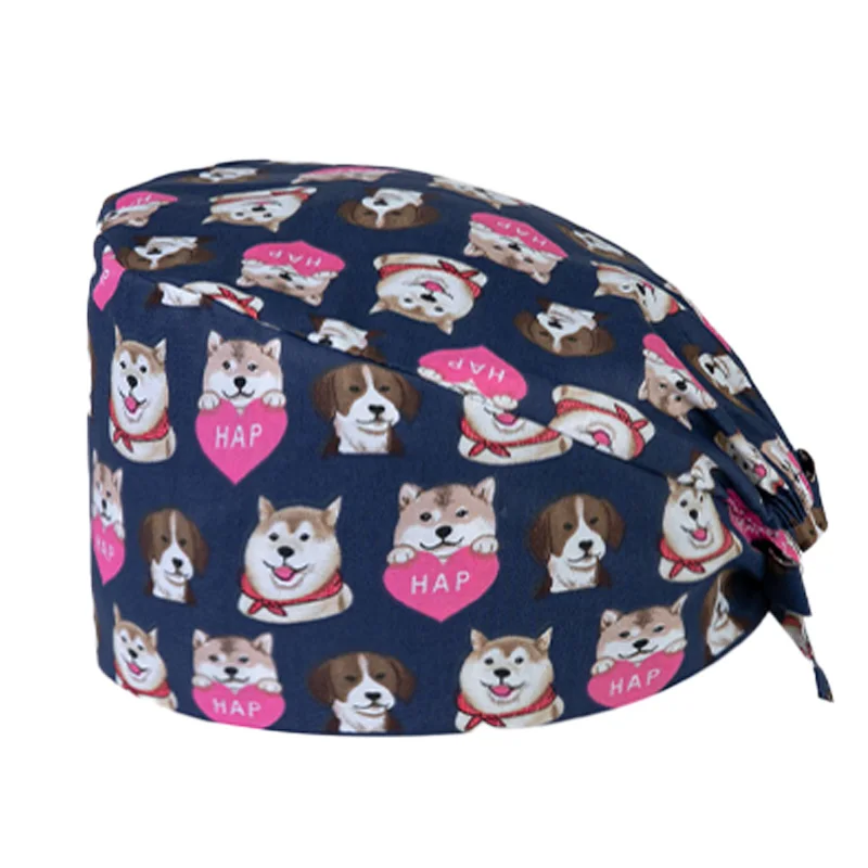 Tooth Dentist Scrub Caps Dental Printing Scrubs Hat for women surgicals hat women's and men operating room hat medical annex