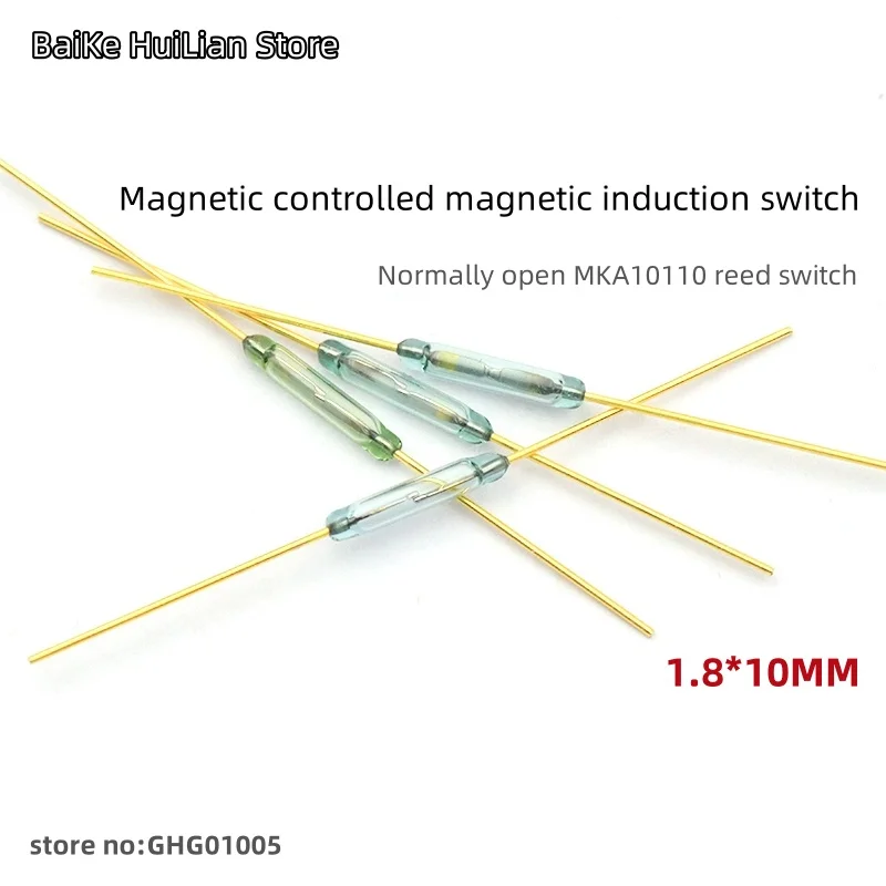 

1.8x10MM normally open MKA10110 reed switch with magnetic control and magnetic induction