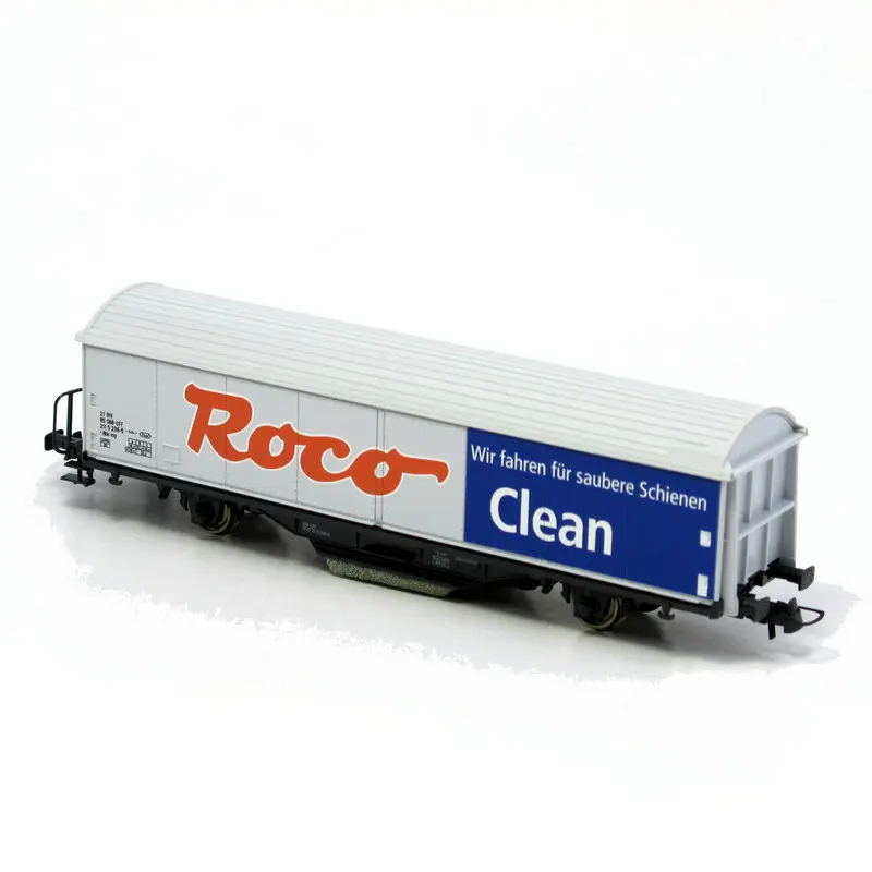ROCO HO 1/87 Samochód Zabawka do Czyszczenia i Ścierania Wagon Kolejowy z Logo ROCO i Akcesoriami 46400 Model Pociągu Zabawka dla Chłopca Prezent