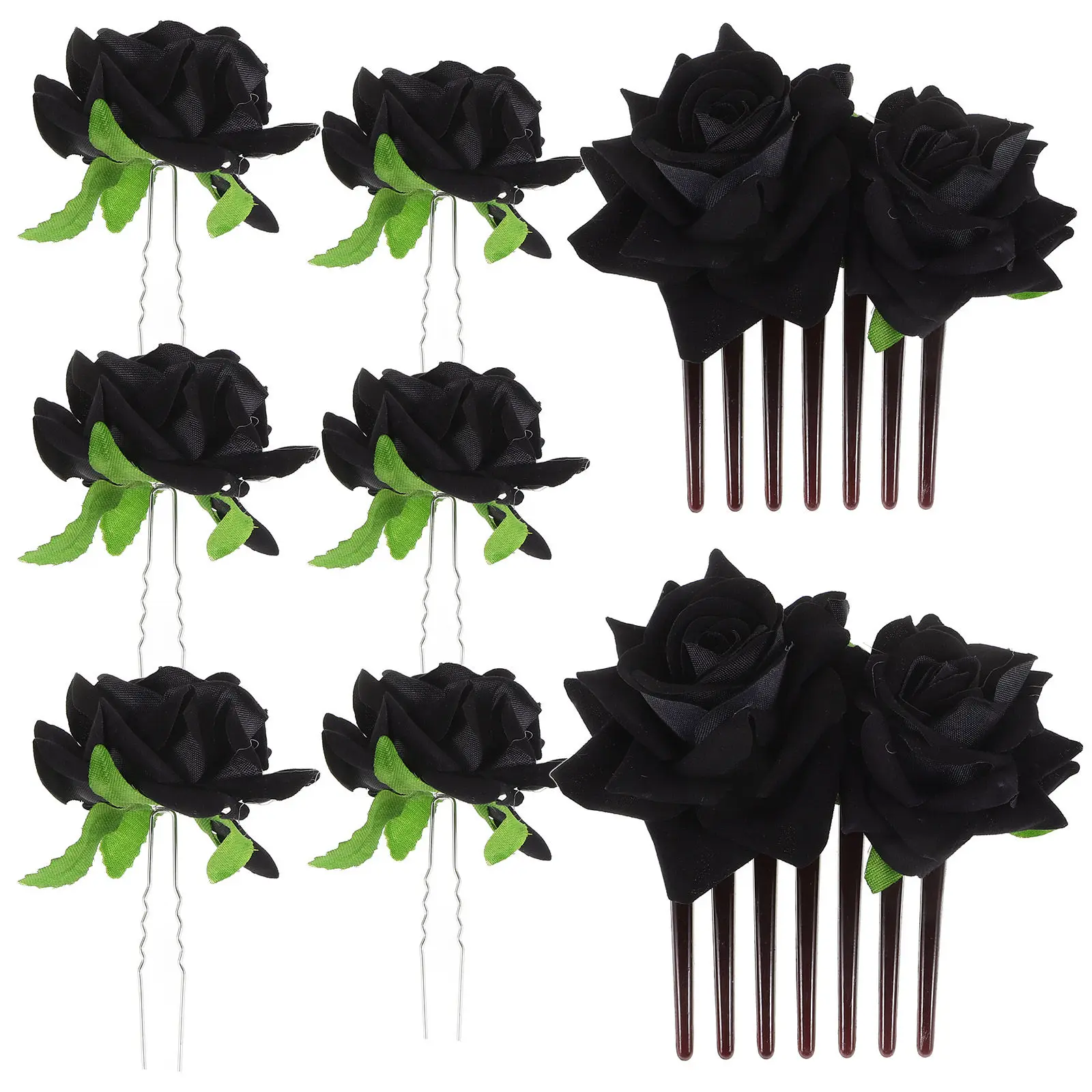 

Набор из 1 шт.: Заколка для волос с искусственной розой, свадебный головной убор для невесты, гребень для волос с цветами, элегантные аксессуары для женщин, для вечеринок