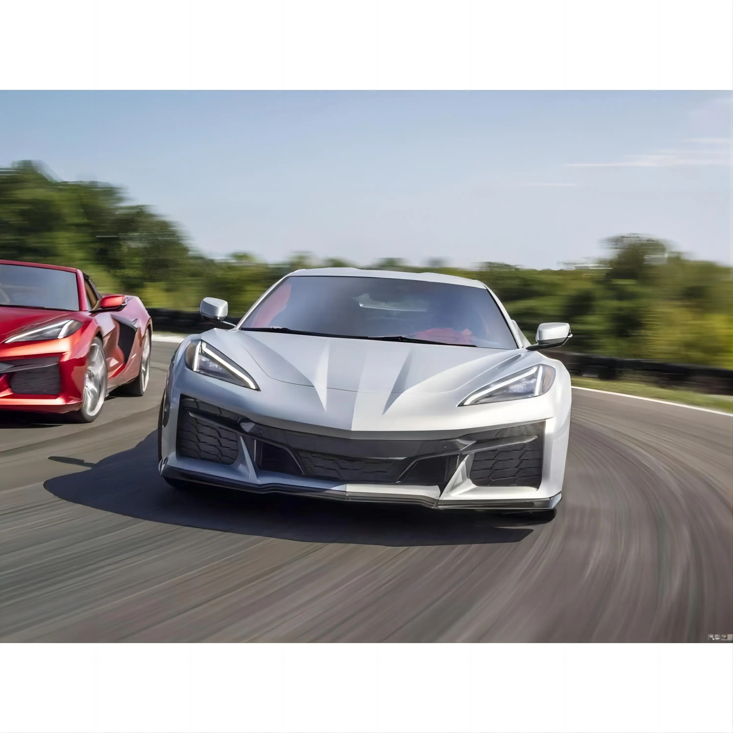 Hot Selling American Car Bumper Body Kit Suitable for Corvette C7 Z06 Carbon Fiber Front Lip Diffuser