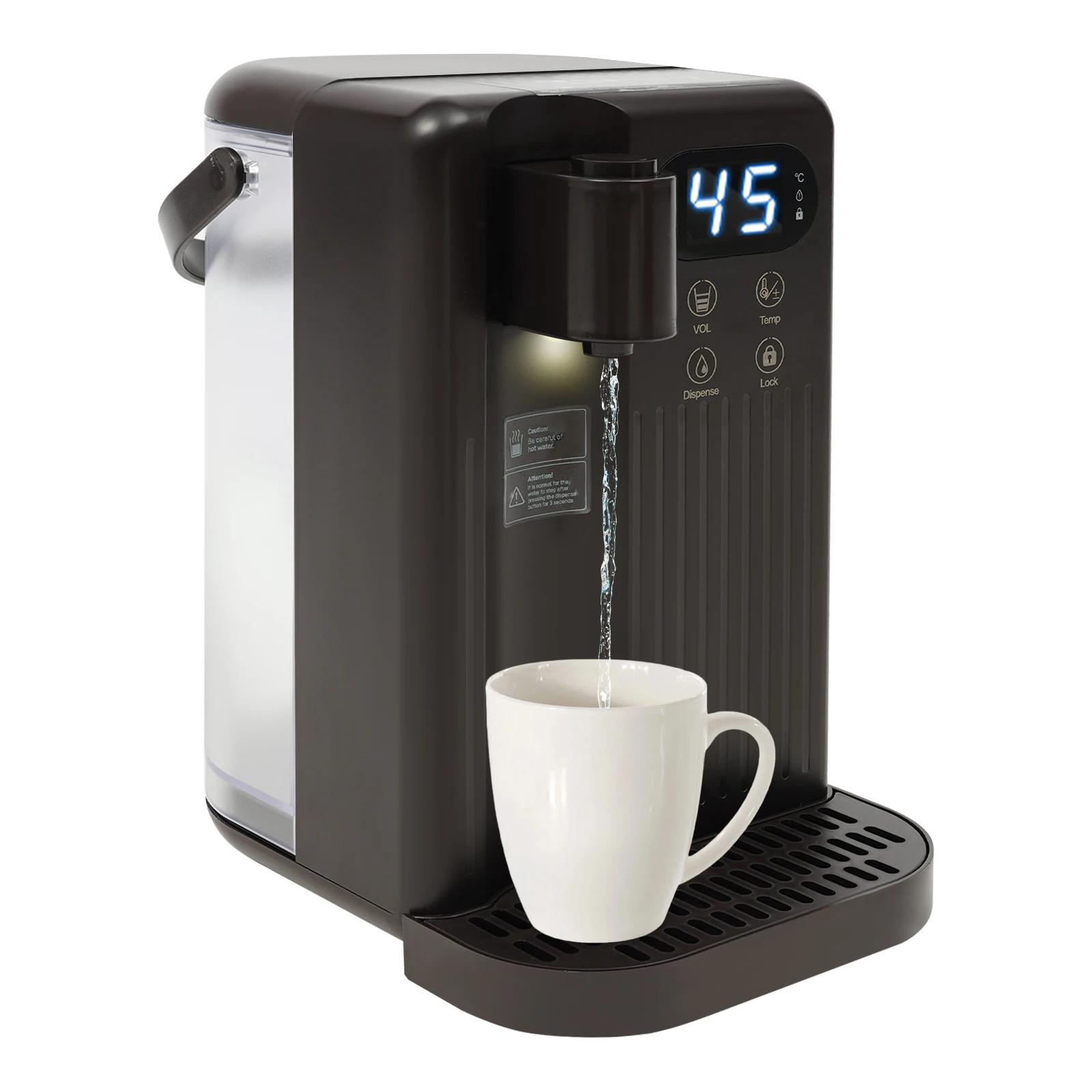 Distributore di acqua elettrico 2200W Distributore di acqua calda elettrica 3L Fontana potabile Ufficio Casa Macchina per bere tavolo caldo/freddo