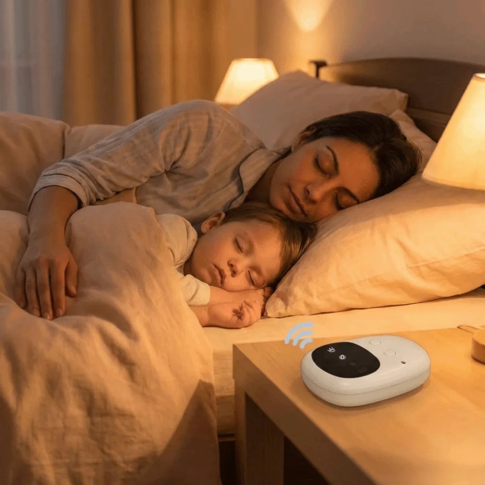 Wireless Bedwetting Alarm USB Rechargeable High Sensitivity Bed Wetting Enuresis Alarm Portable Intelligent Sensing