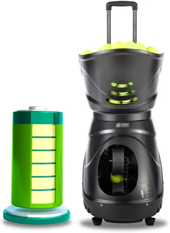 リチウム電池搭載のポータブルテニスボールマシン、リモコン付き自動ボールランチャー、テニス練習用