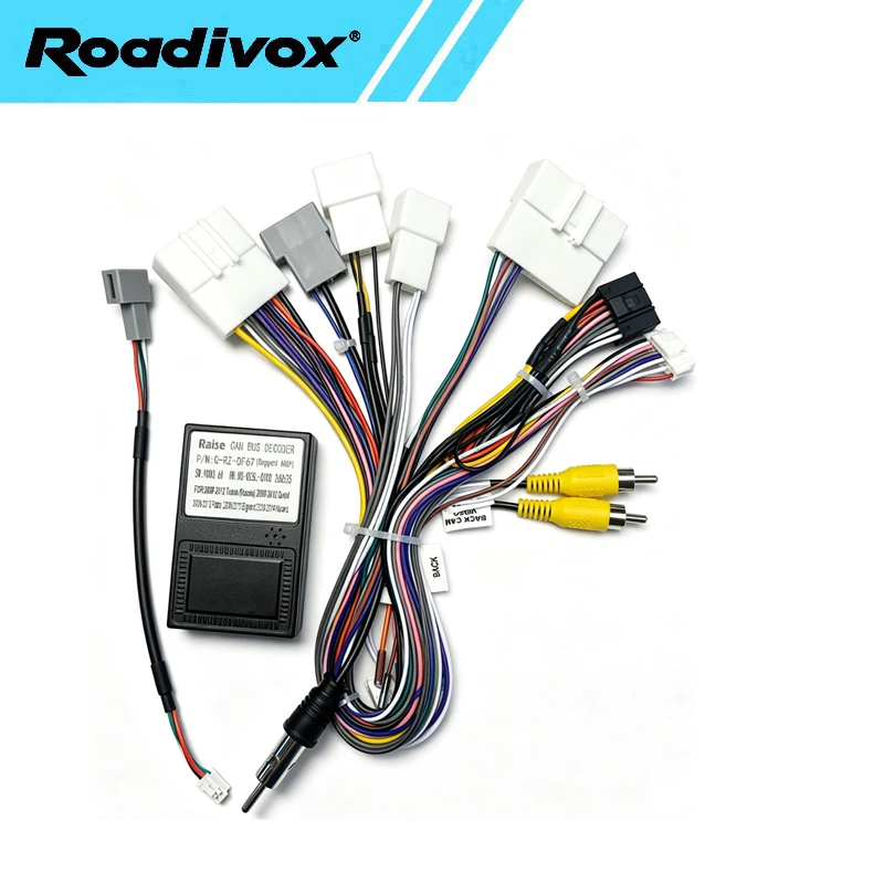 Android Stereo Car Radio 16pin wire harness Power Plug cable adapeter For Nissan Pathfinder 2008-2012