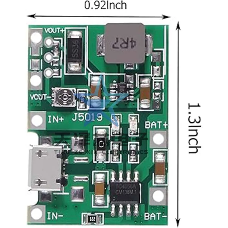 Multimeter 3.7V ke 9V 5V dimodifikasi 18650 baterai Lithium Boost and Discharge modul terintegrasi yang dapat disesuaikan 2A