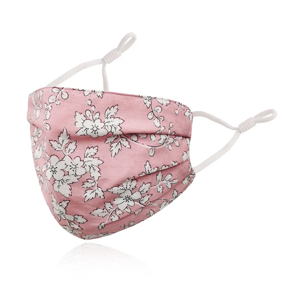 

Модная дышащая хлопковая маска с принтом, многоразовая солнцезащитная маска с защитой от ультрафиолета, приятная для кожи, моющаяся, унисекс.