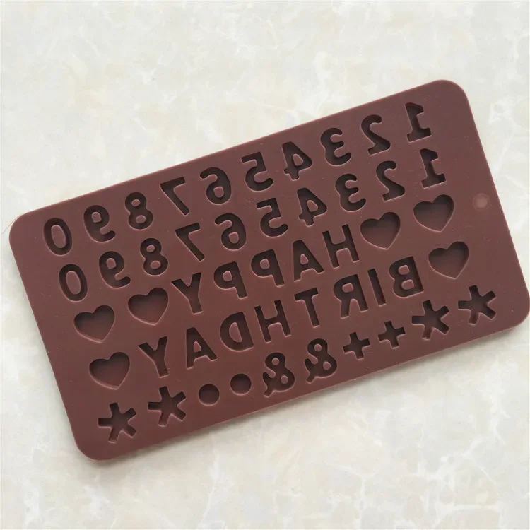 English Letter Silicone Mold Cupcake Jelly Candy Fondant Cake Decoration Baking Tool Chocolate Moulds Bakeware Cake Tools