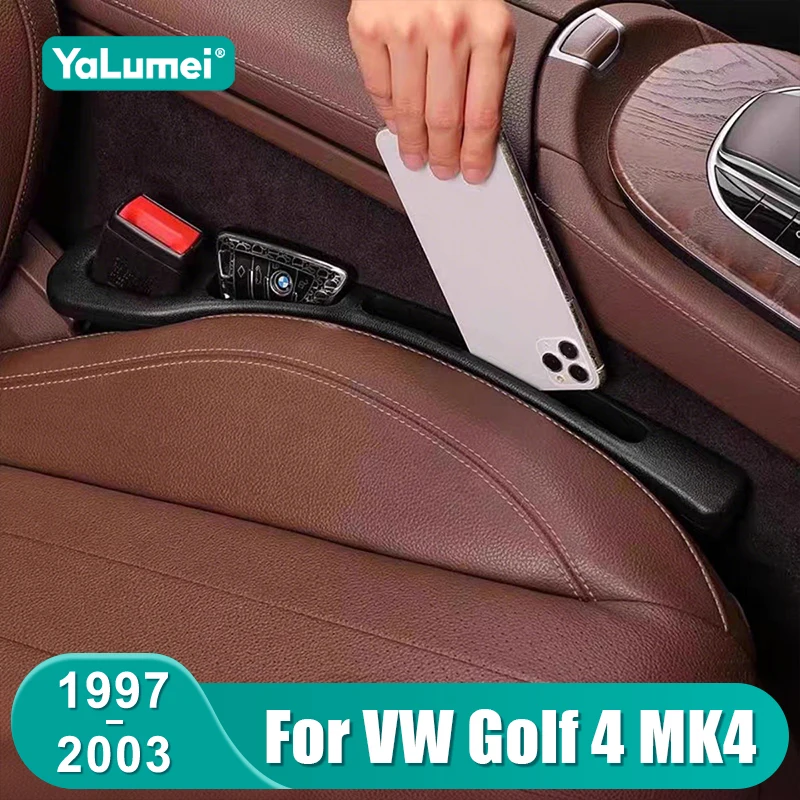 ل Volkswagen VW Golf 4 MK4 1997 1998 1999 2000 2001 2002 2003 مقعد السيارة مانعة للتسرب شرائط الفجوة الجانب التماس حشو التخزين